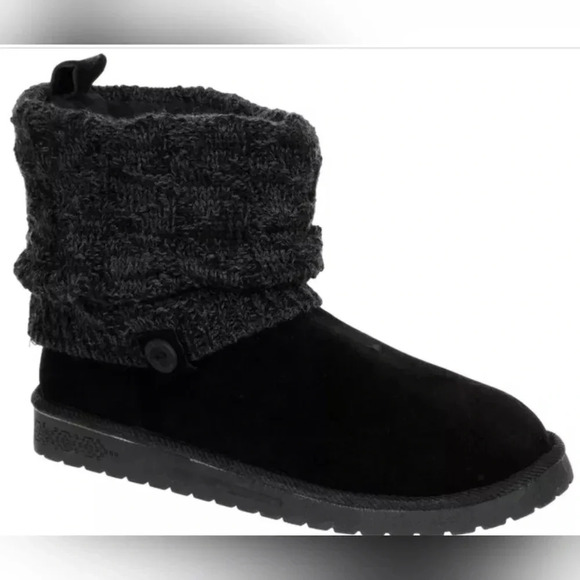 MUK LUKS Women's Fold Over Sherpa Lined Boots - Picture 1 of 6